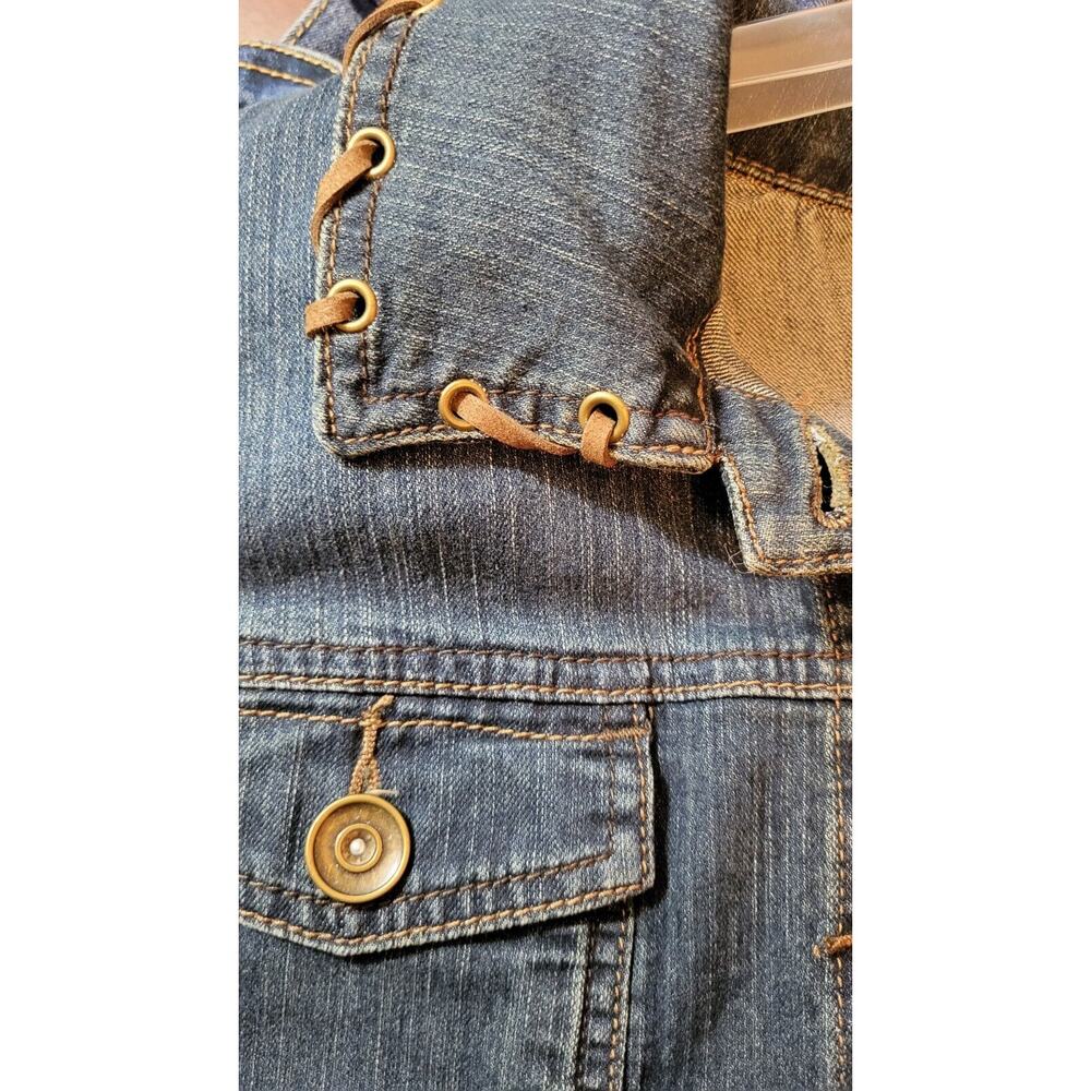 LIZ & ME Denim Long Sleeve Jean Jacket Womens Plus Size 0X - Picture 5 of 14